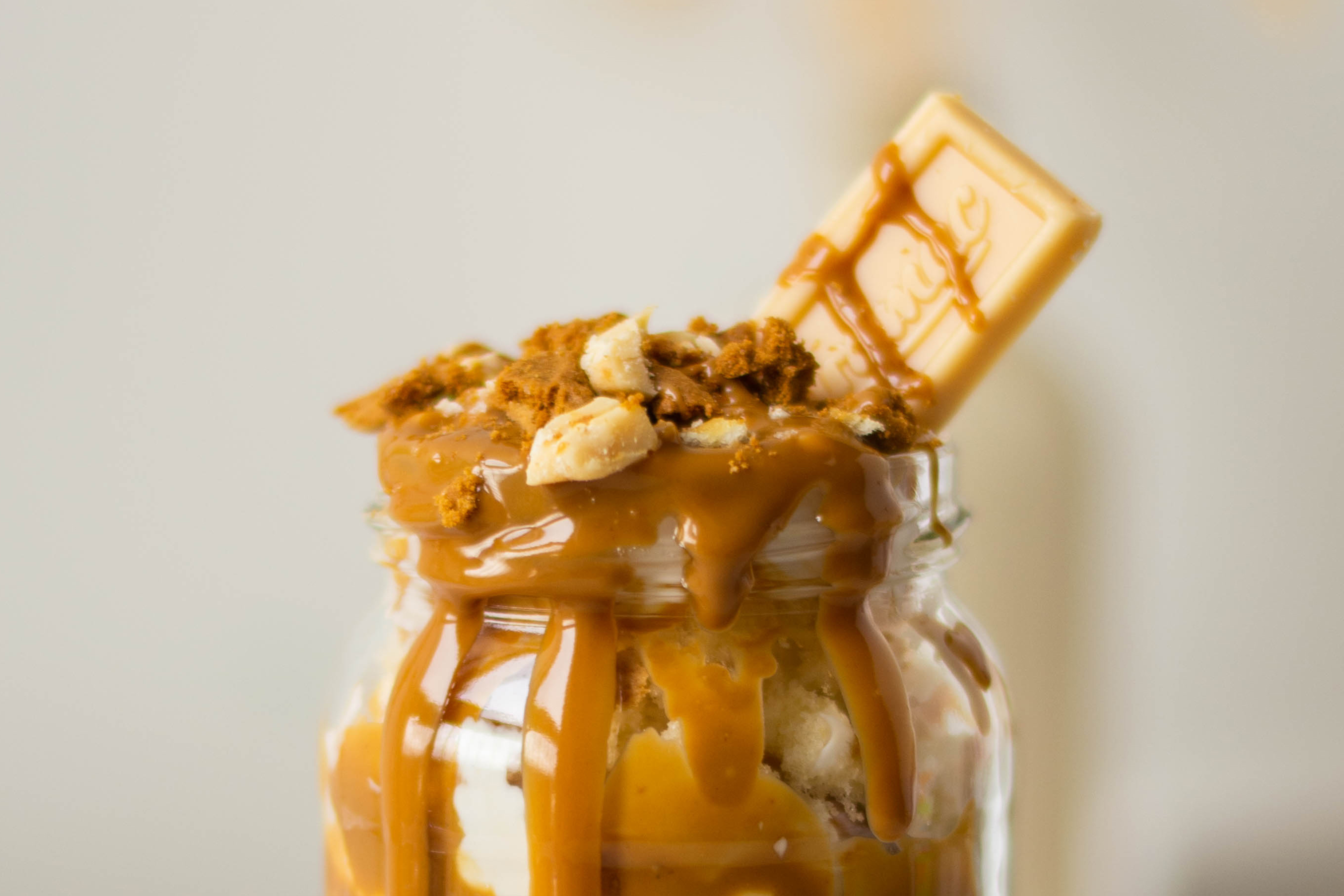 Biscoff Caramac Cake Jar Recipe